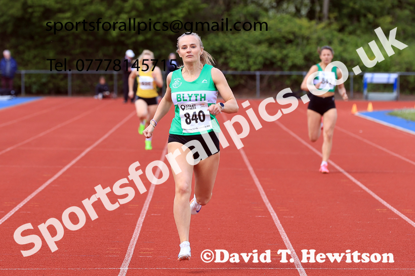 400 metres, 2026 North Eastern Track and Field Champs, Shildon, County Durham. Photo: David T. Hewitson/Sports for All Pics